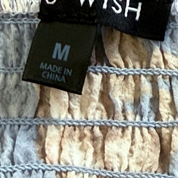 Floral Asymmetrical Dress in Blue and Cream - Picture 3 of 3